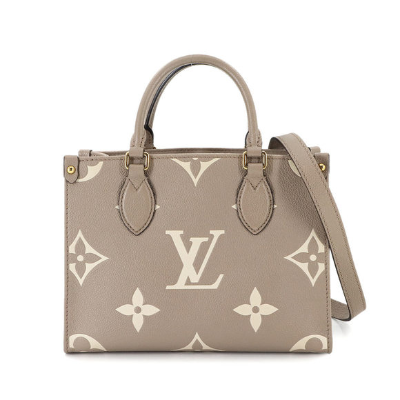 Louis Vuitton Two-Tone Monogram Empreinte On-the-Go PM 2-Way Tote/Shoulder Ba... - Picture 1 of 10